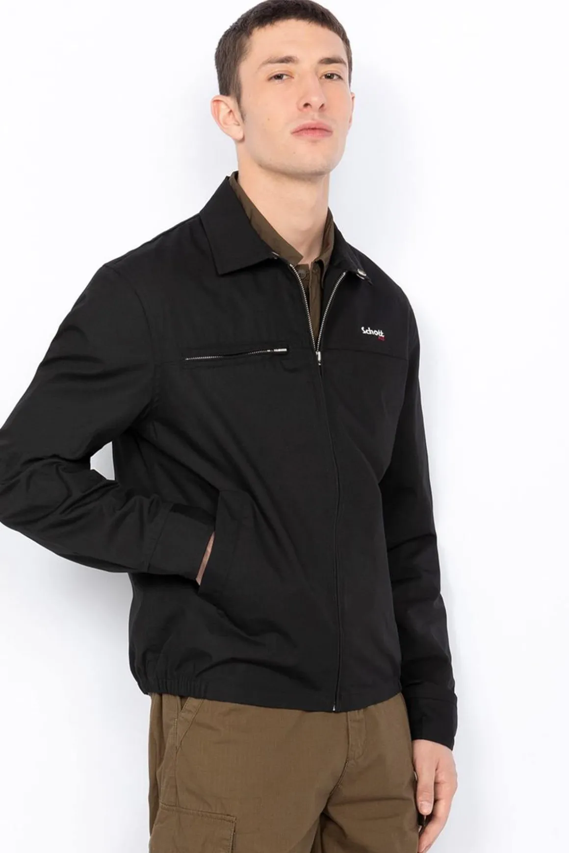 Blouson Homme Schott Cadams Black