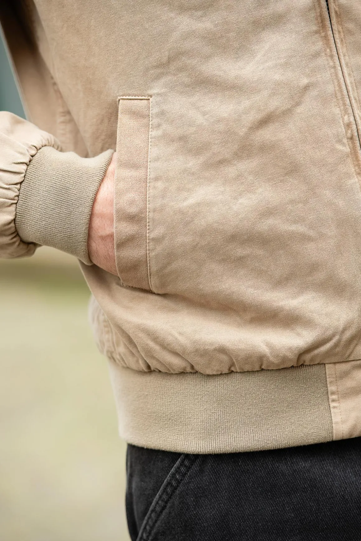 Blouson Homme Schott Chalk Taupe
