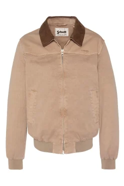 Blouson Homme Schott Chalk Taupe