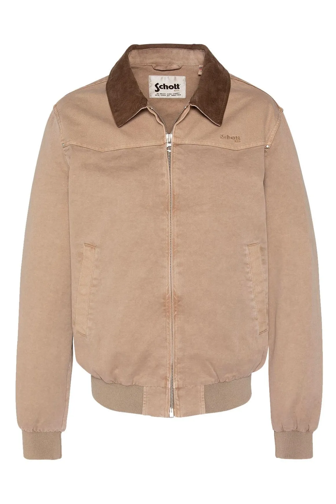 Blouson Homme Schott Chalk Taupe