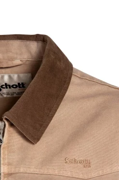 Blouson Homme Schott Chalk Taupe