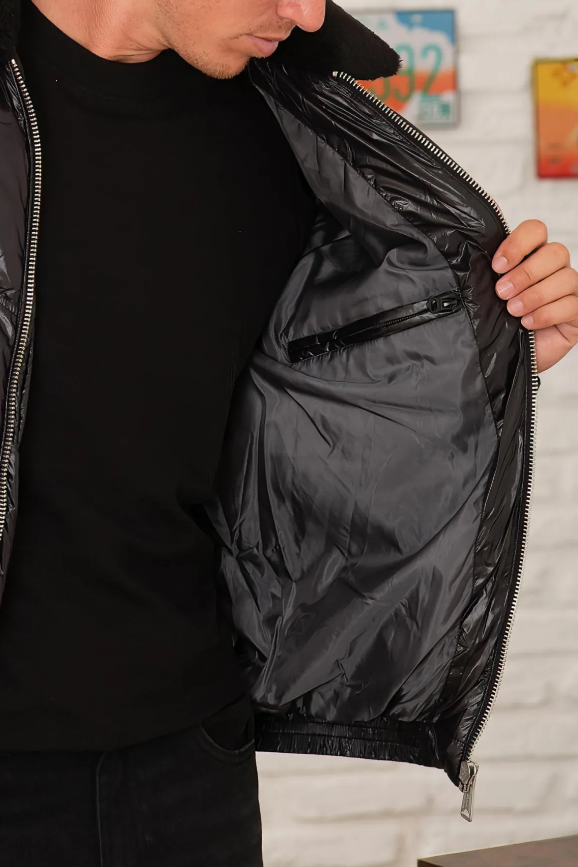 Blouson Homme Schott Collin Black