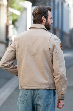 Blouson Homme Schott Dallin Taupe