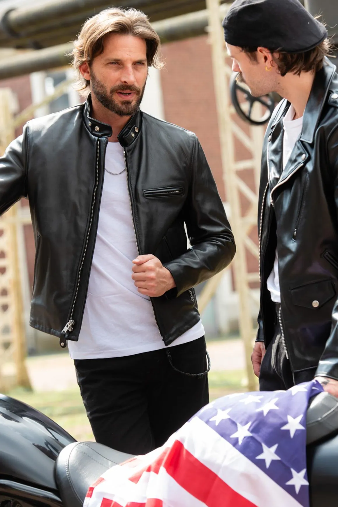 Blouson Homme Schott 641Hh Noir