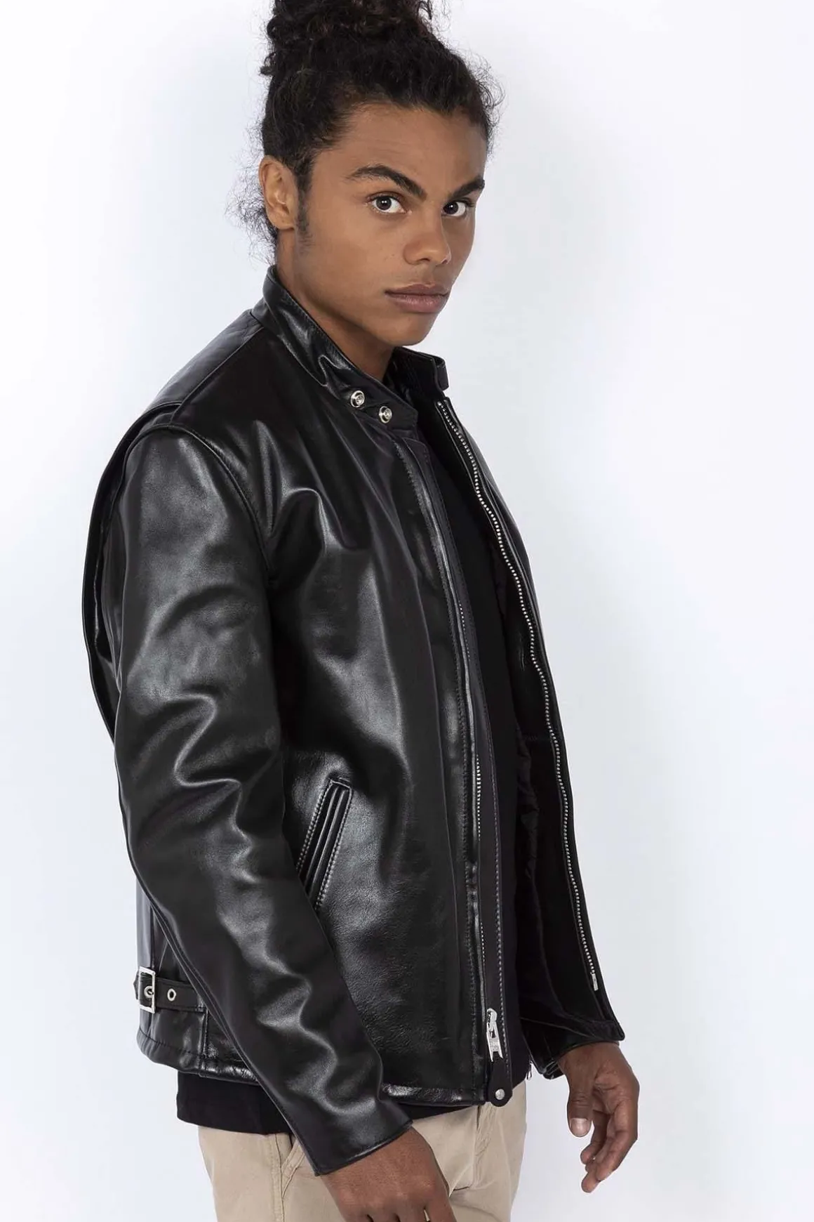 Blouson Homme Schott 641Hh Noir