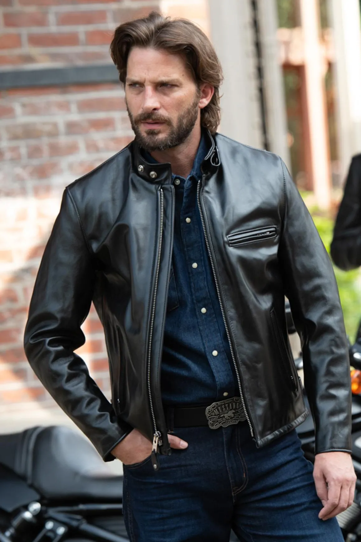 Blouson Homme Schott 641Hh Noir
