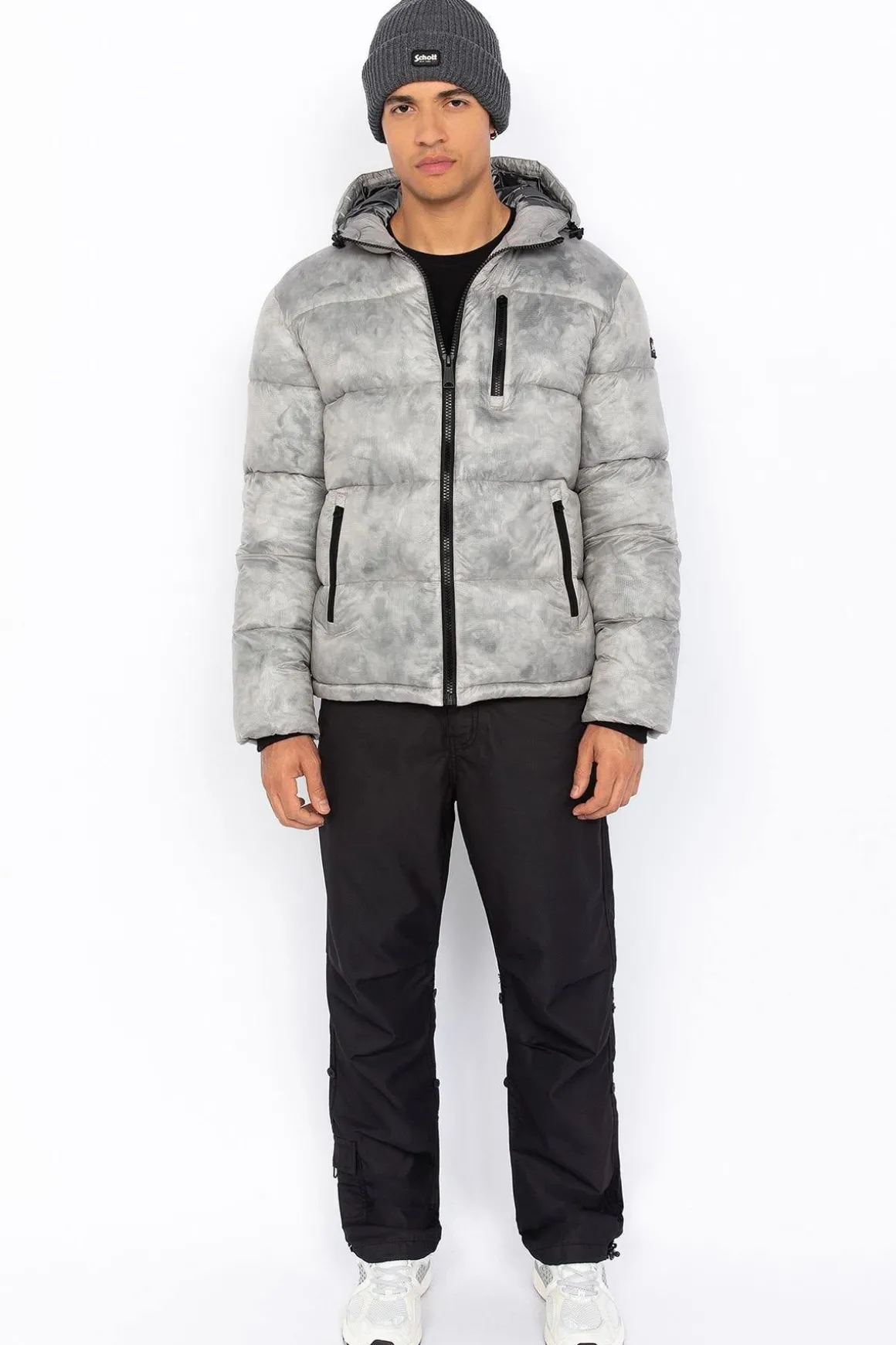 Blouson Homme Schott Inwood Light Grey