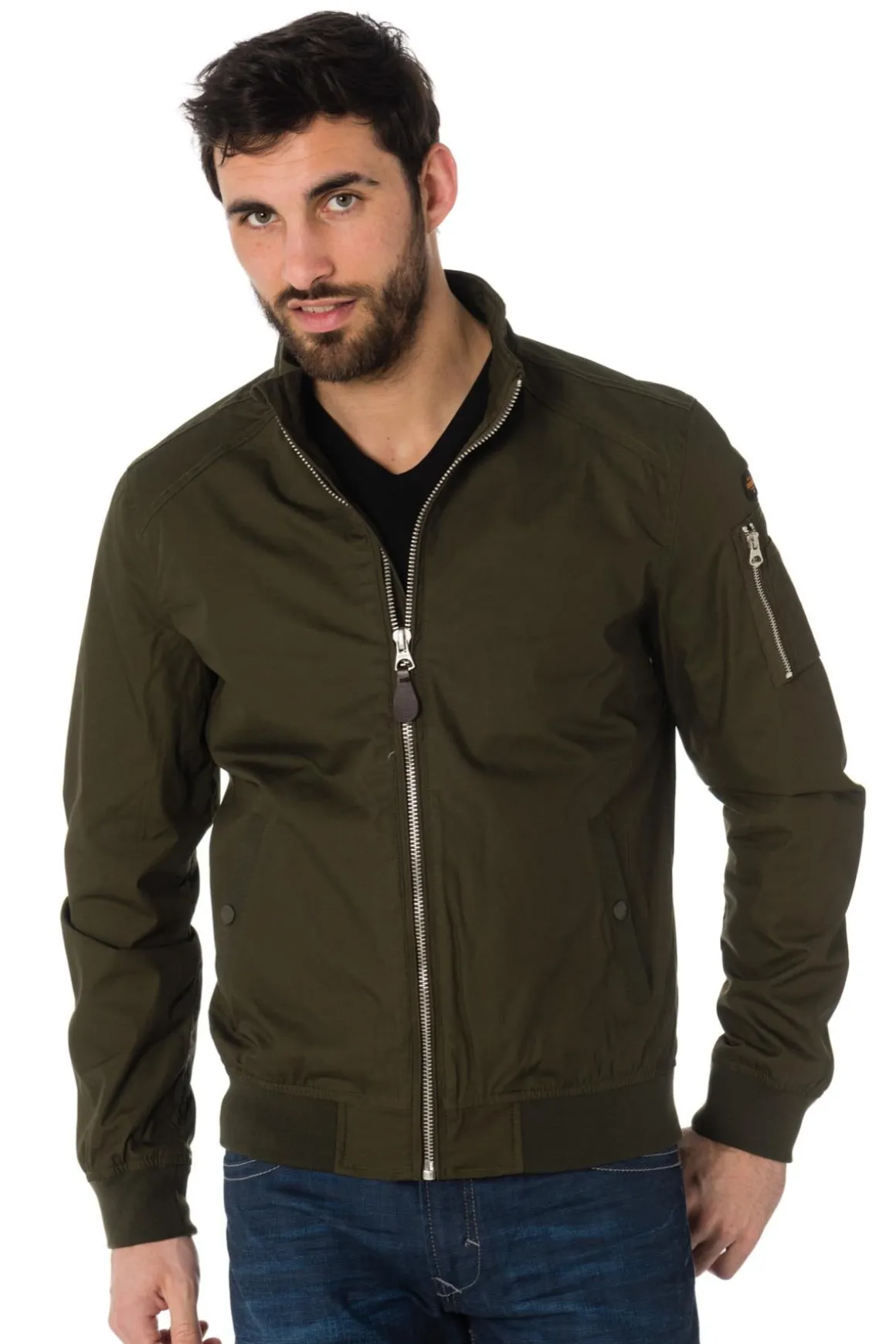 Blouson Homme Schott Kenny Dark Kaki