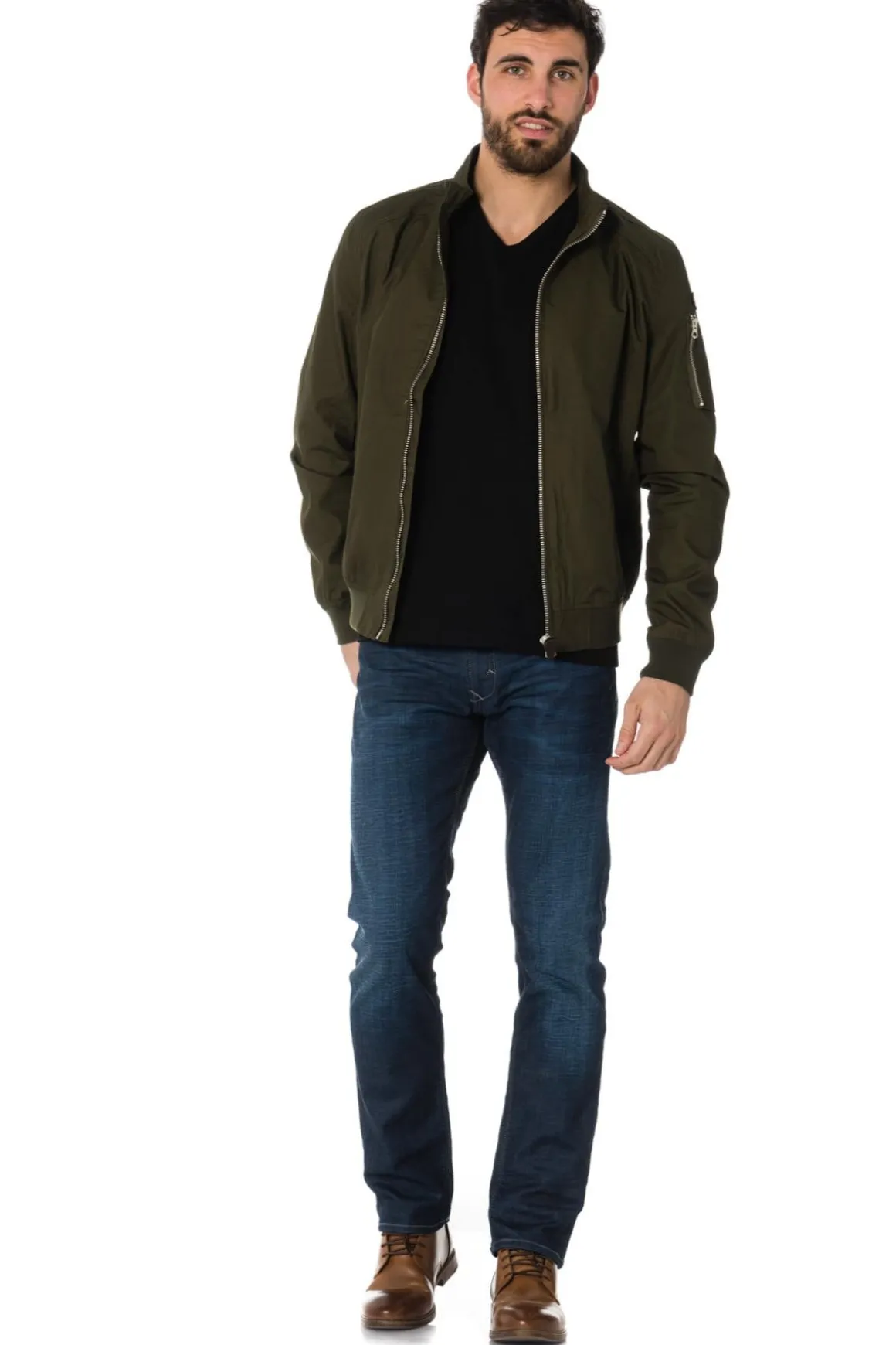 Blouson Homme Schott Kenny Dark Kaki