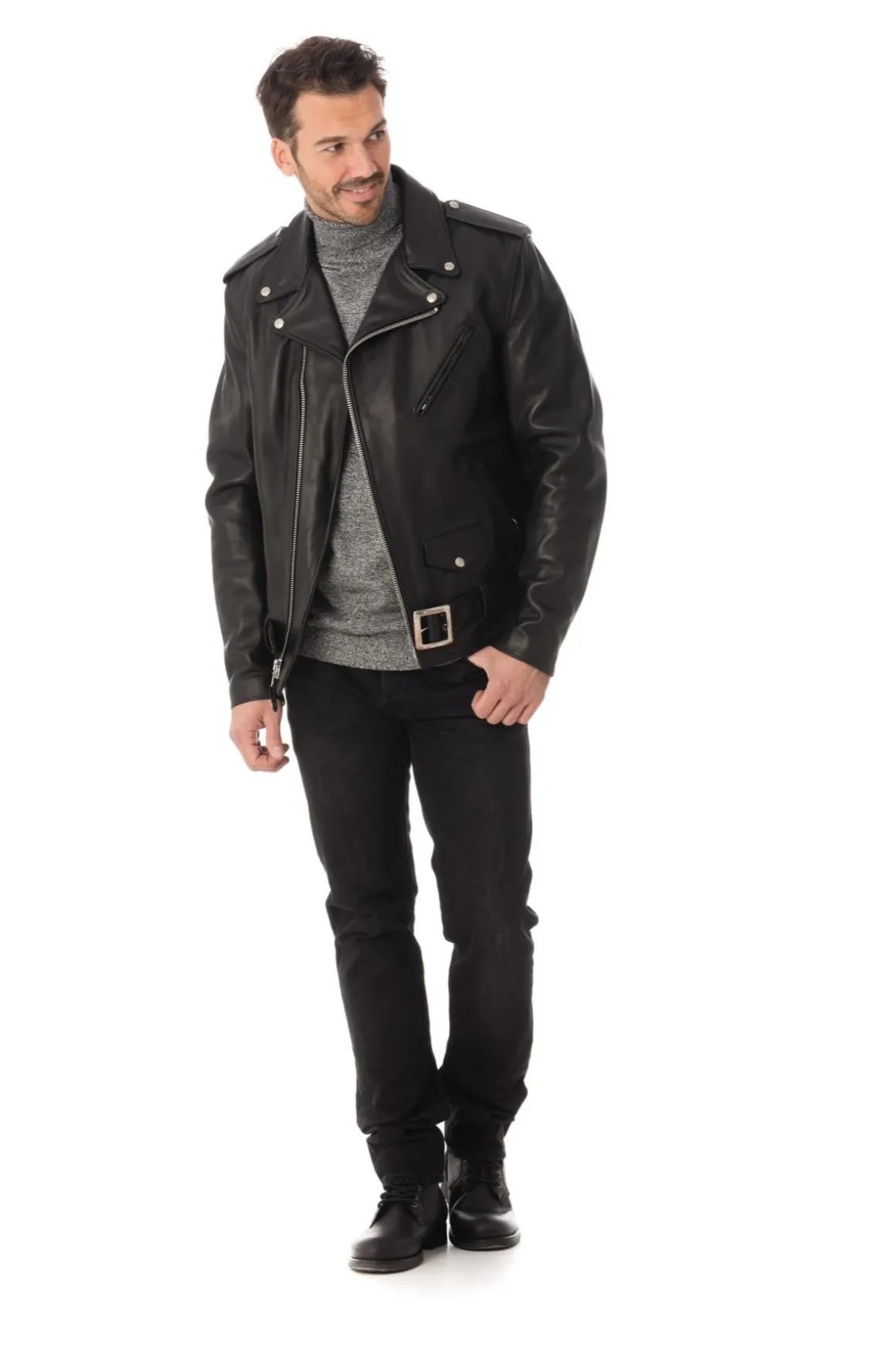 Blouson Homme Schott 118L Black