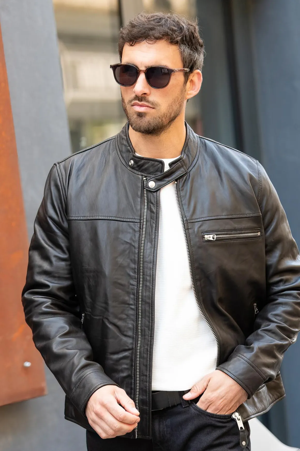 Blouson Homme Schott Lcaidan Black