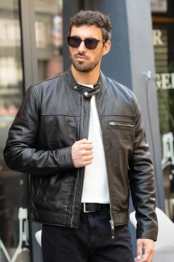 Blouson Homme Schott Lcaidan Black