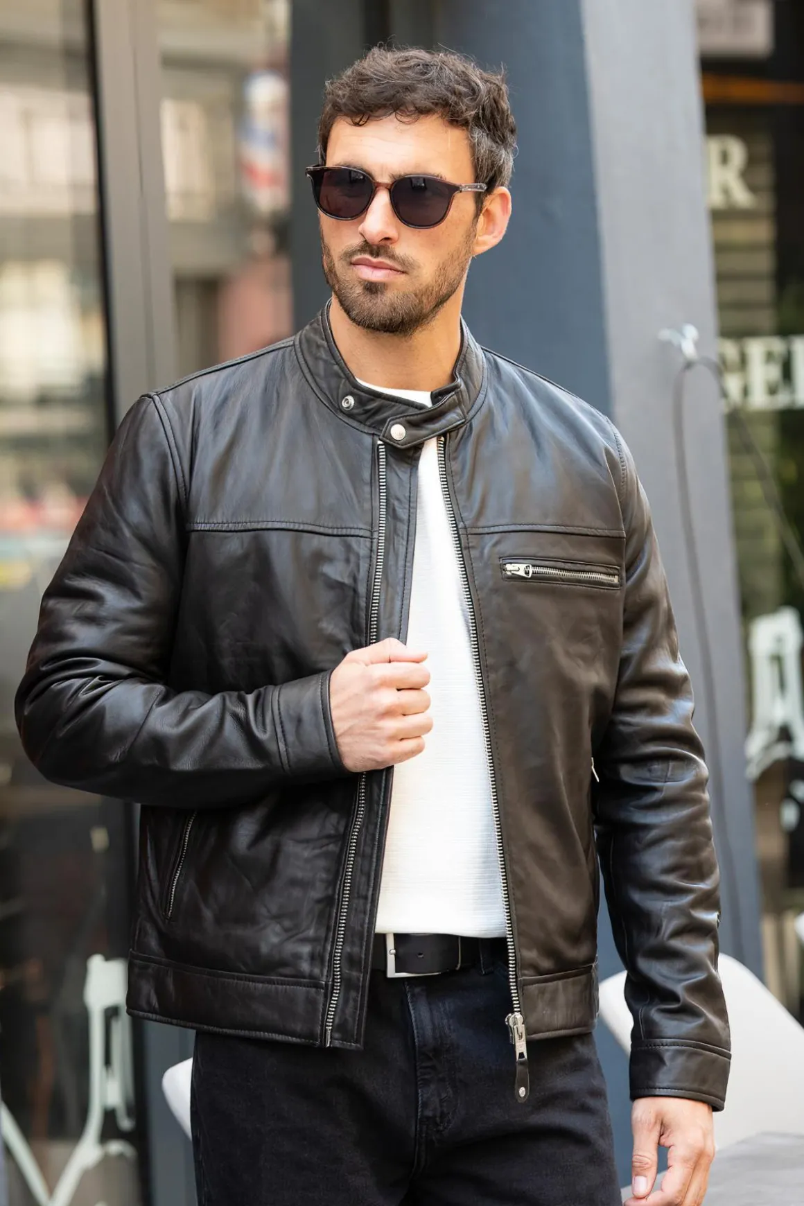 Blouson Homme Schott Lcaidan Black