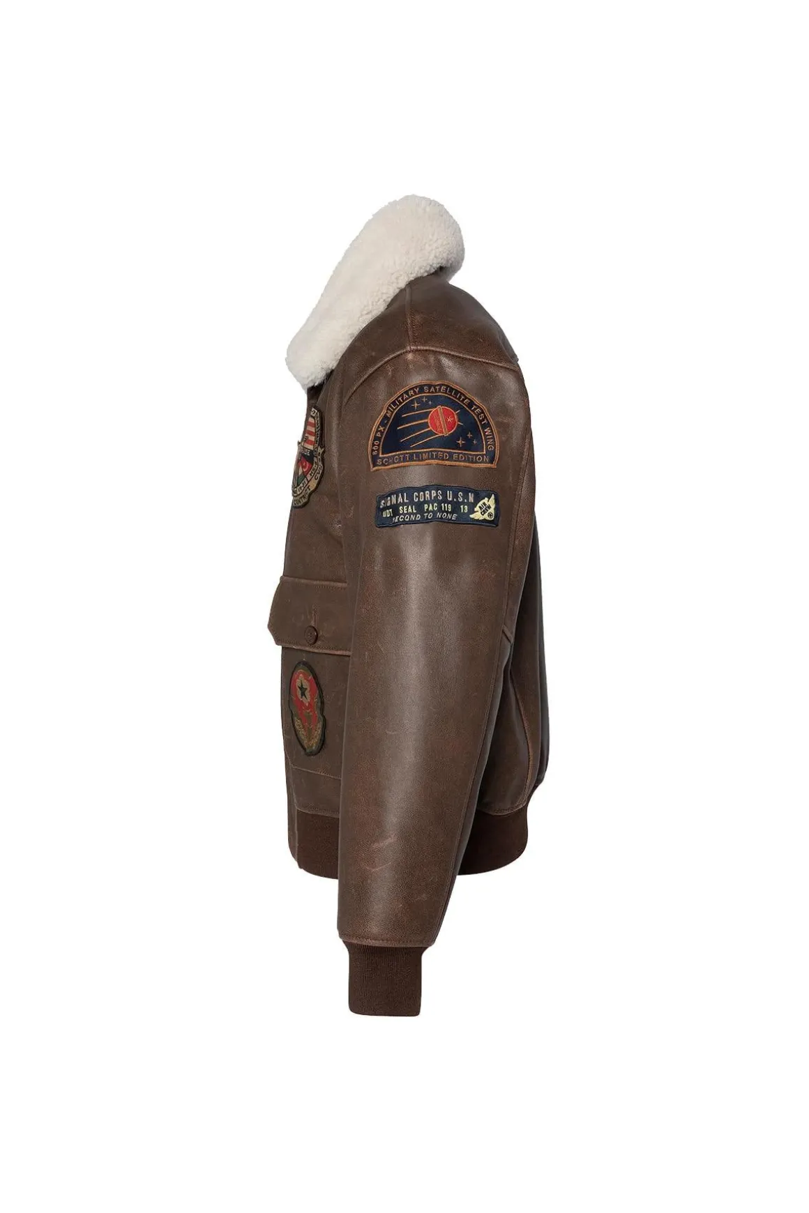 Blouson Homme Schott Lcaviatorbd Marron