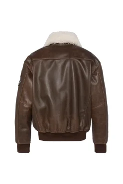 Blouson Homme Schott Lcaviatorbd Marron