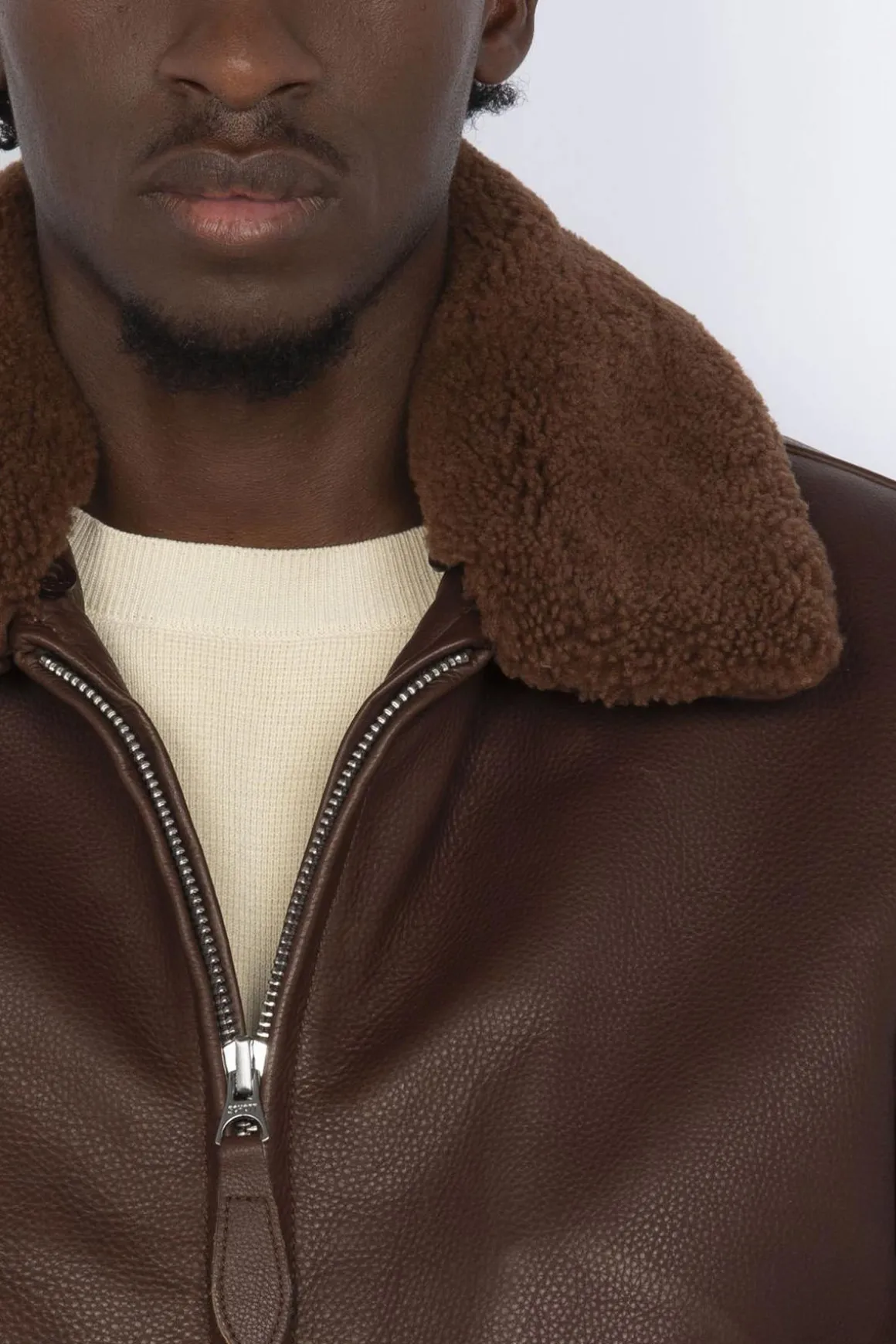 Blouson Homme Schott Lcaviation24 Brown