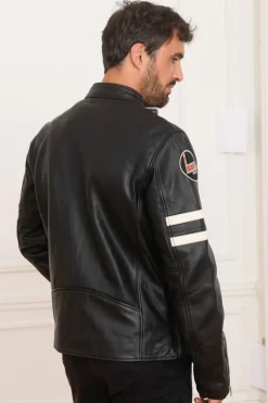 Blouson Homme Schott Lcbikerbadge Black