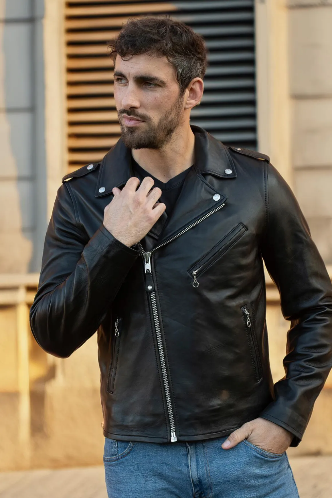 Blouson Homme Schott Lc1140 Black
