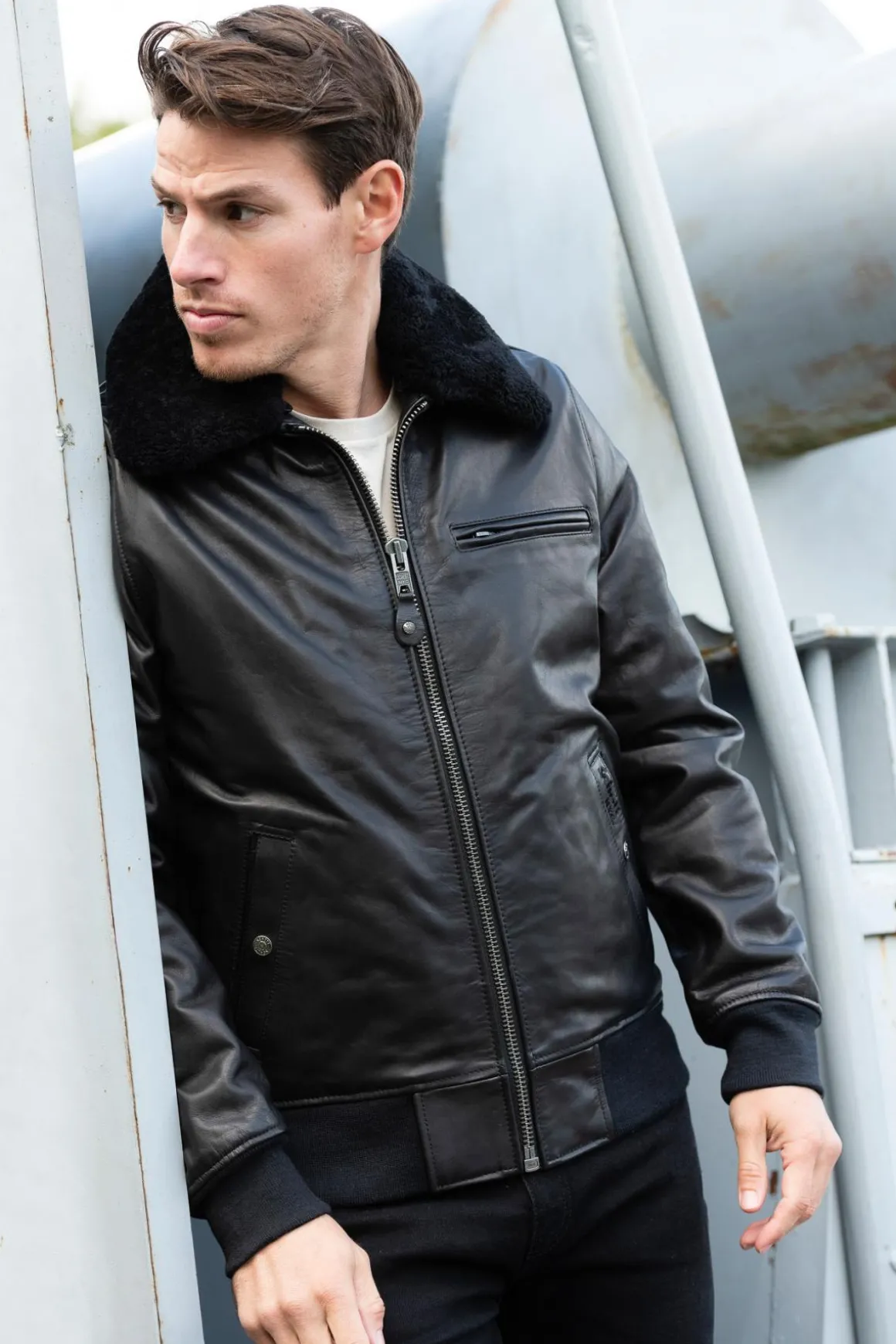 Blouson Homme Schott Lc1380 Black