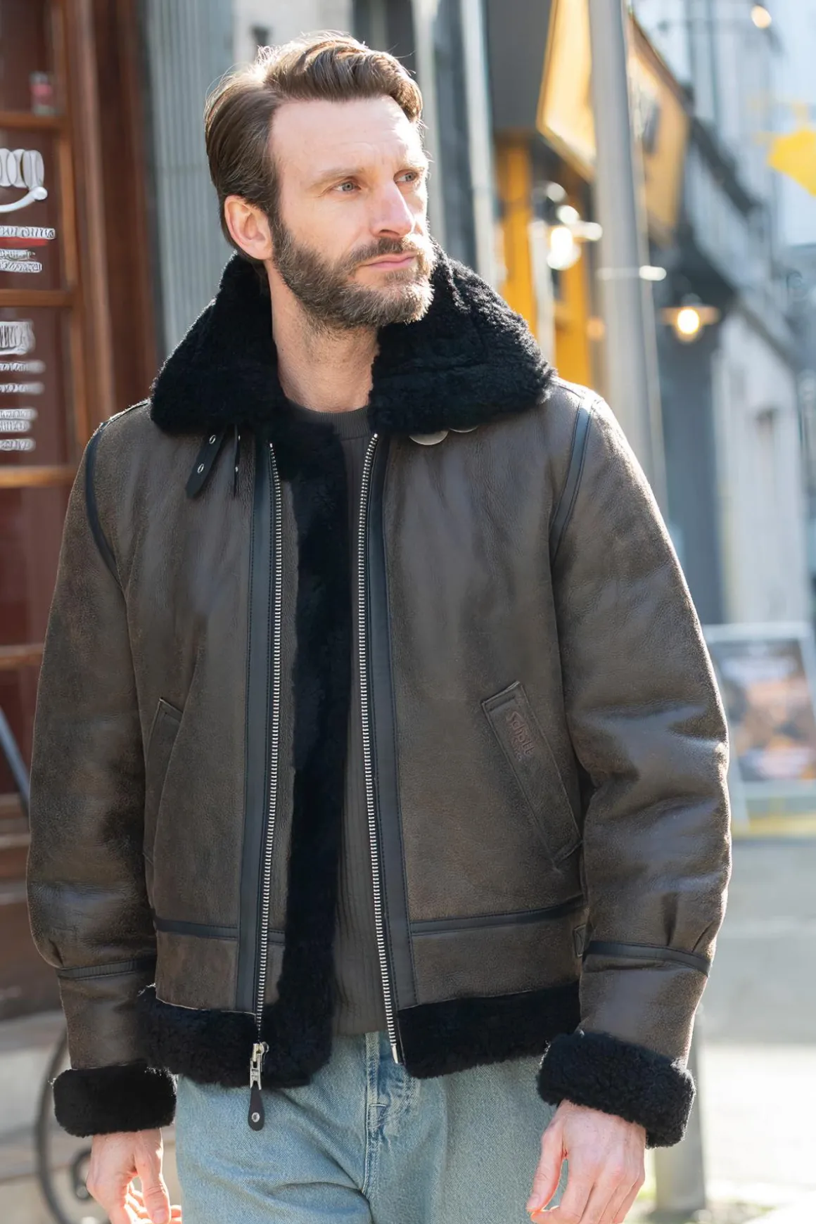 Blouson Homme Schott Lc1259 Black Brown