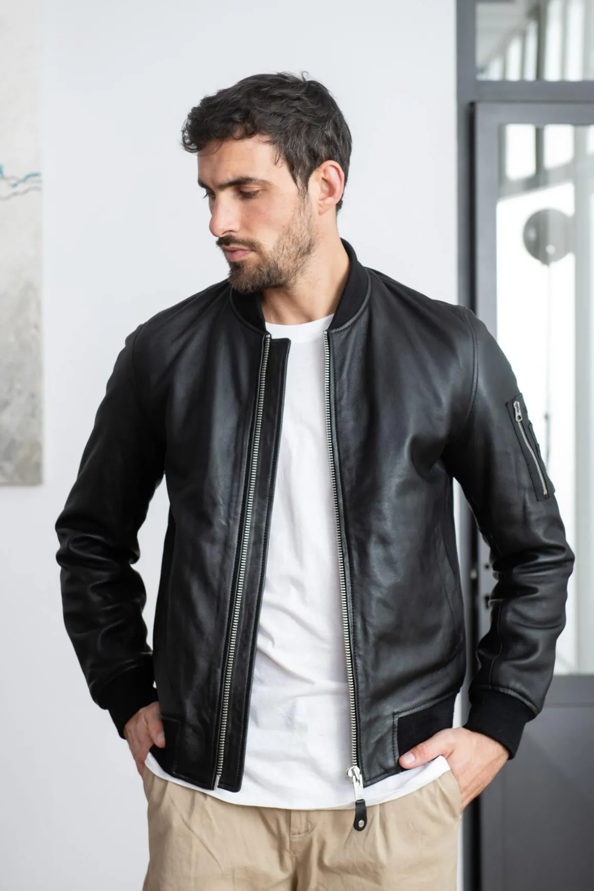 Blouson Homme Schott Lcbomb Black