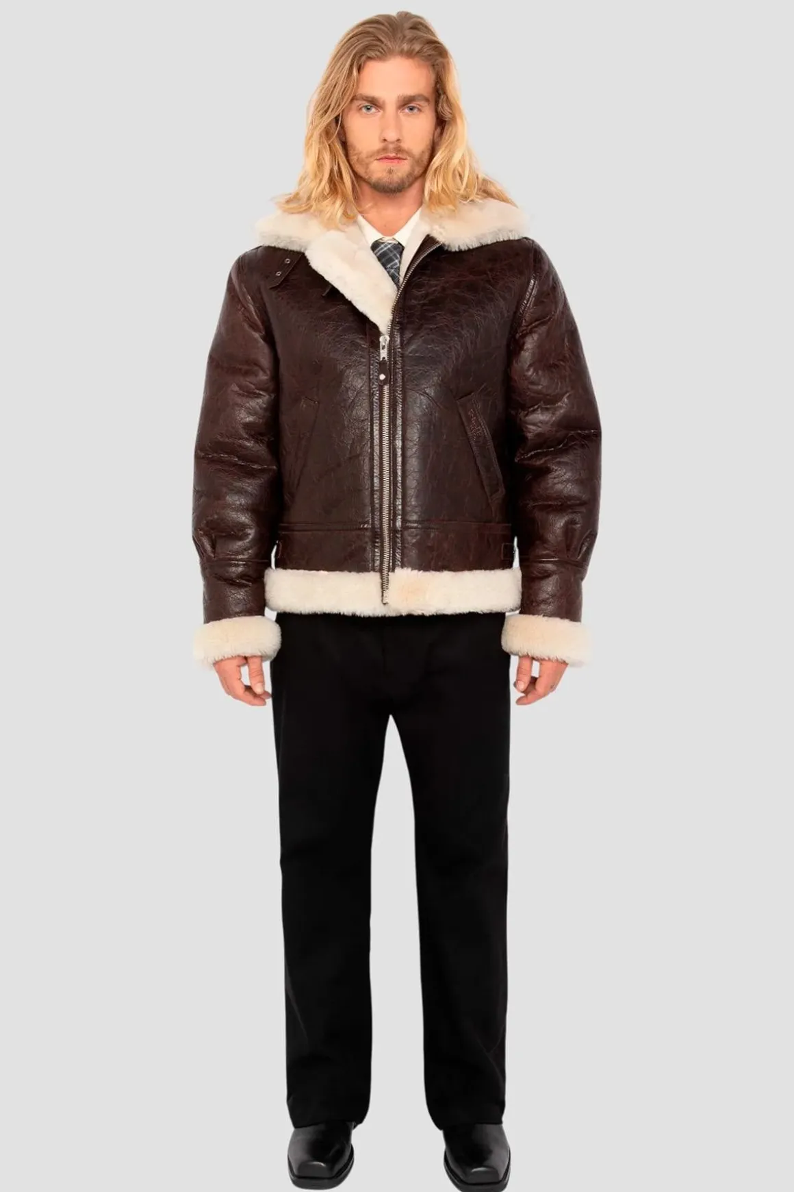 Blouson Homme Schott Lc1259Crack Brown