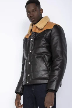 Blouson Homme Schott Lcdayton Black/Cognac