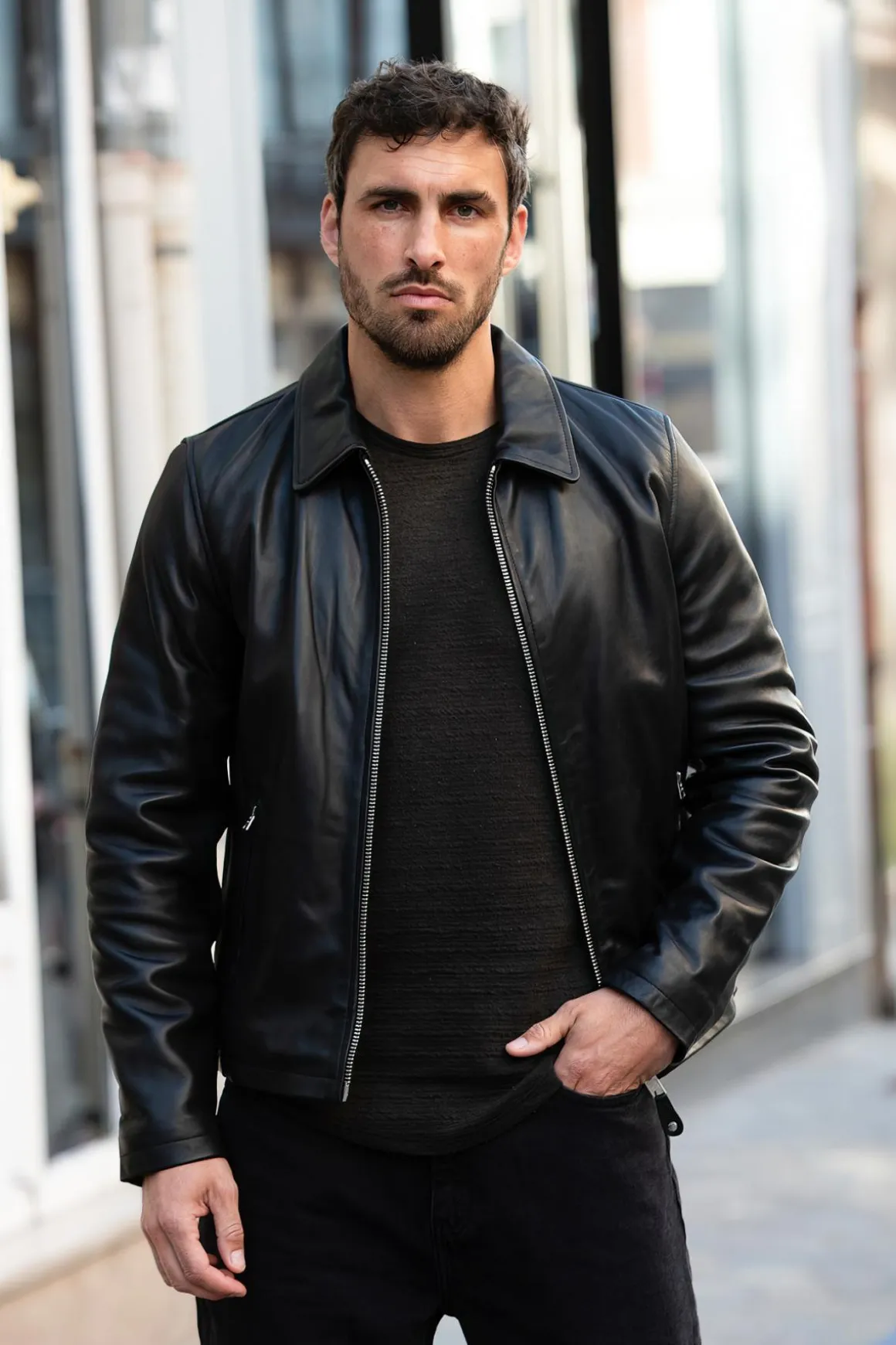 Blouson Homme Schott Lcdenzel Black