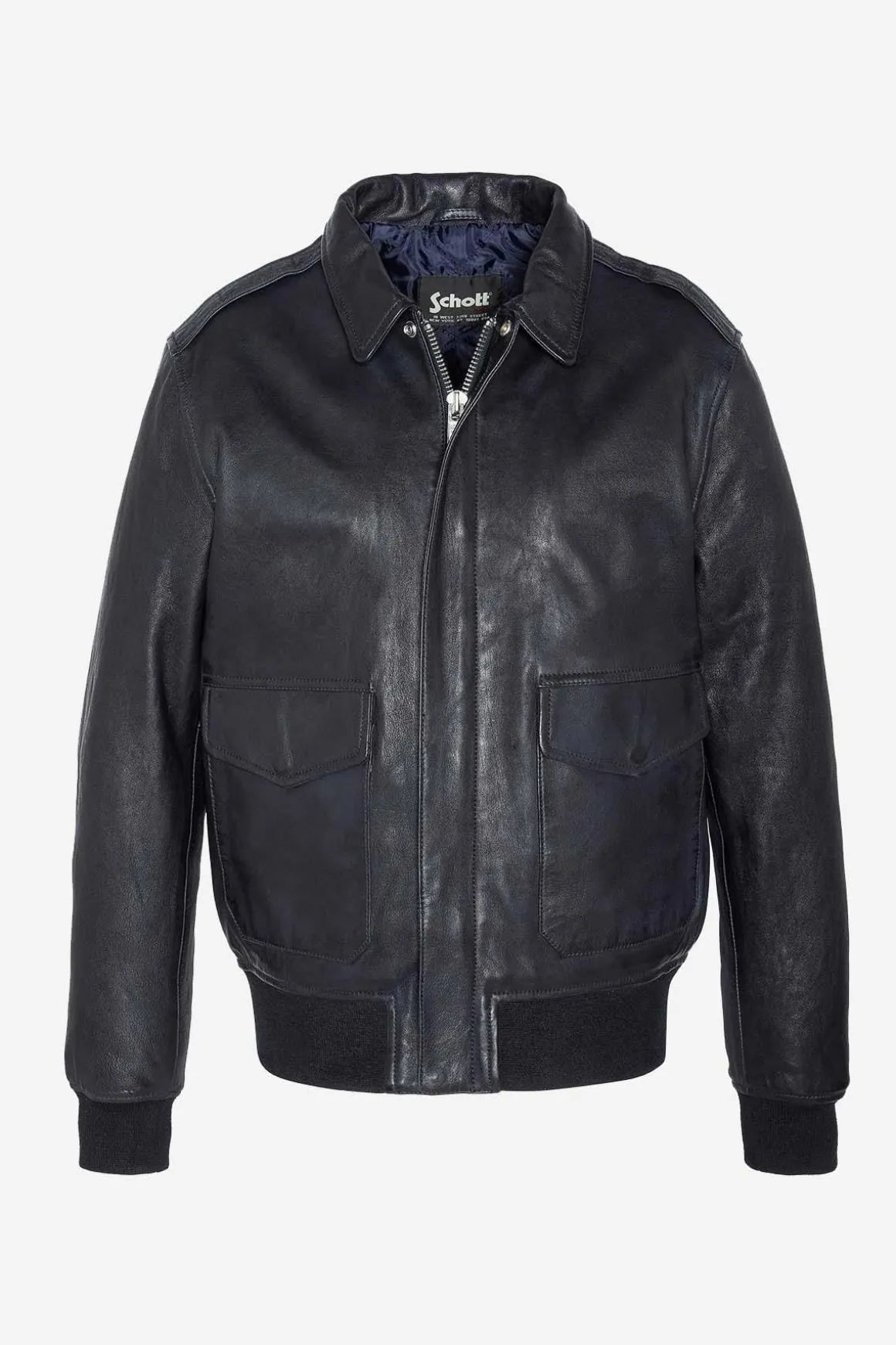 Blouson Homme Schott Lcflightwx Navy