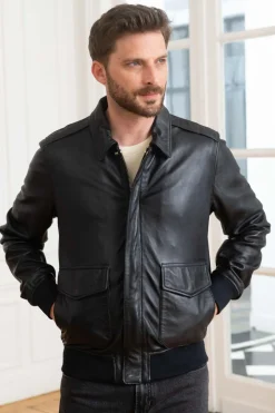 Blouson Homme Schott Lcflightwx Navy