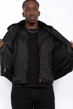 Blouson Homme Schott Lcflyw22 Black