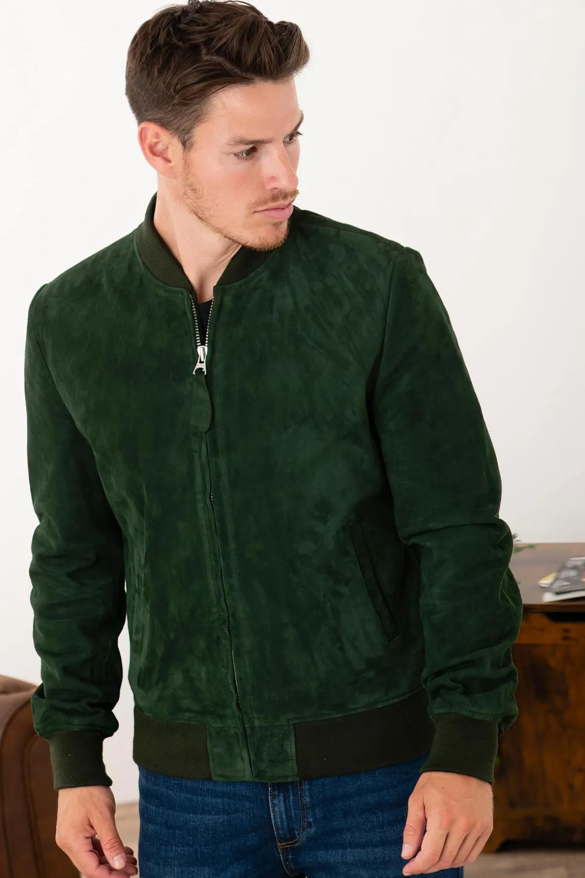 Blouson Homme Schott Lc300 Green