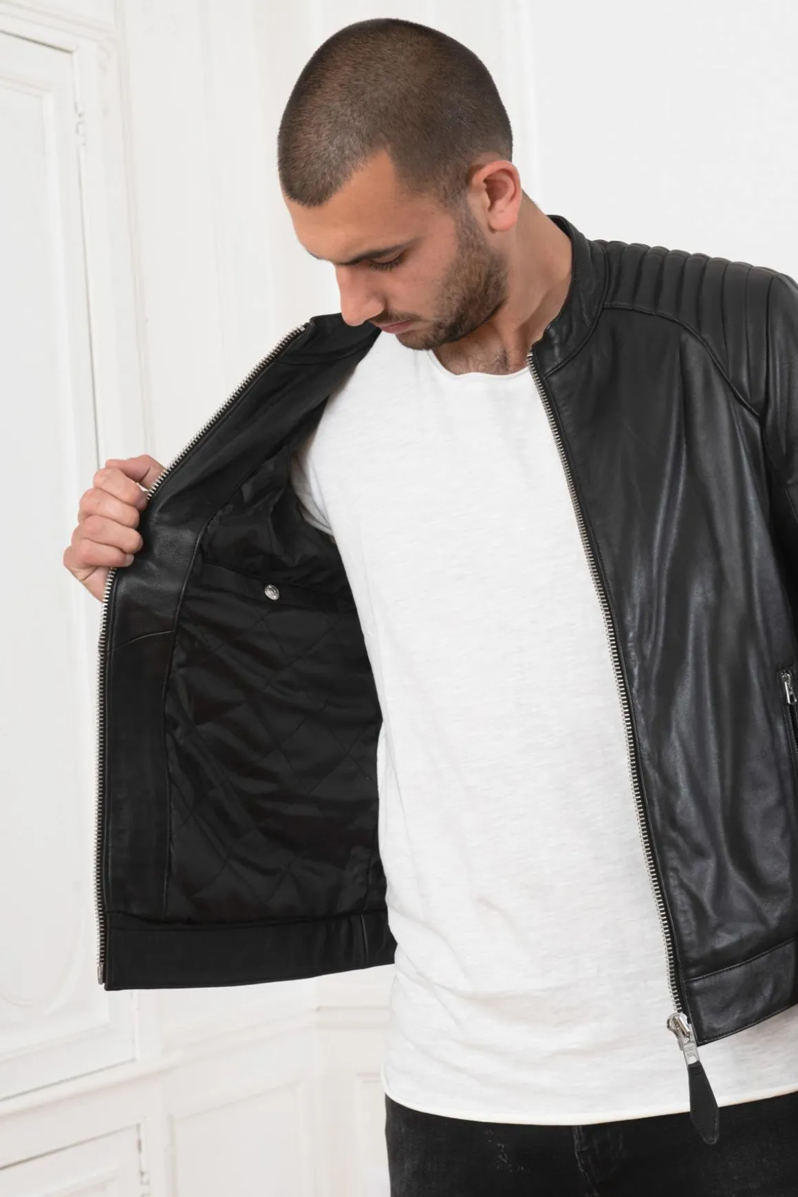 Blouson Homme Schott Lcjulian Black