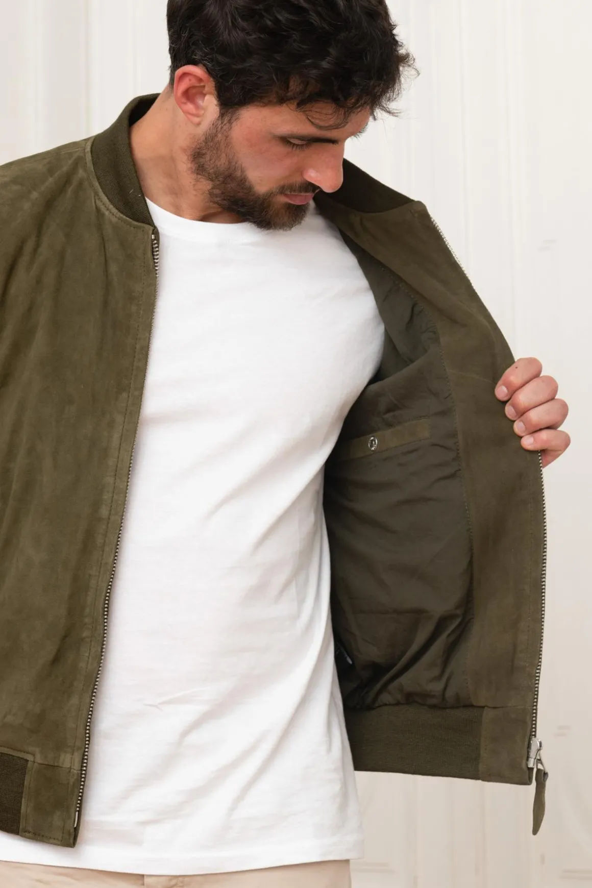 Blouson Homme Schott Lc300 Kaki
