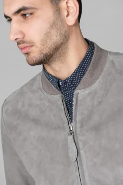 Blouson Homme Schott Lc300 Light Grey