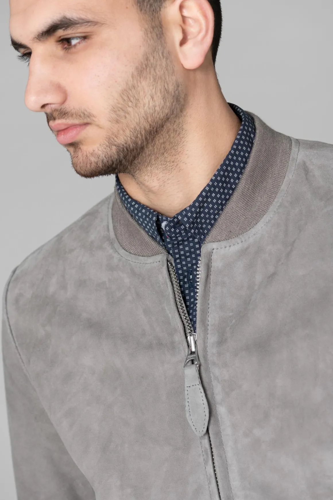 Blouson Homme Schott Lc300 Light Grey