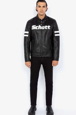 Blouson Homme Schott Lcmotorvint Black