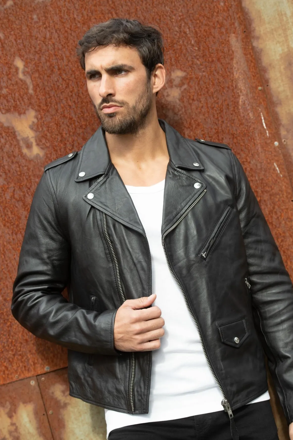 Blouson Homme Schott Lcperfcc Black