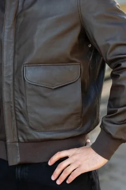 Blouson Homme Schott Lcraf Brown