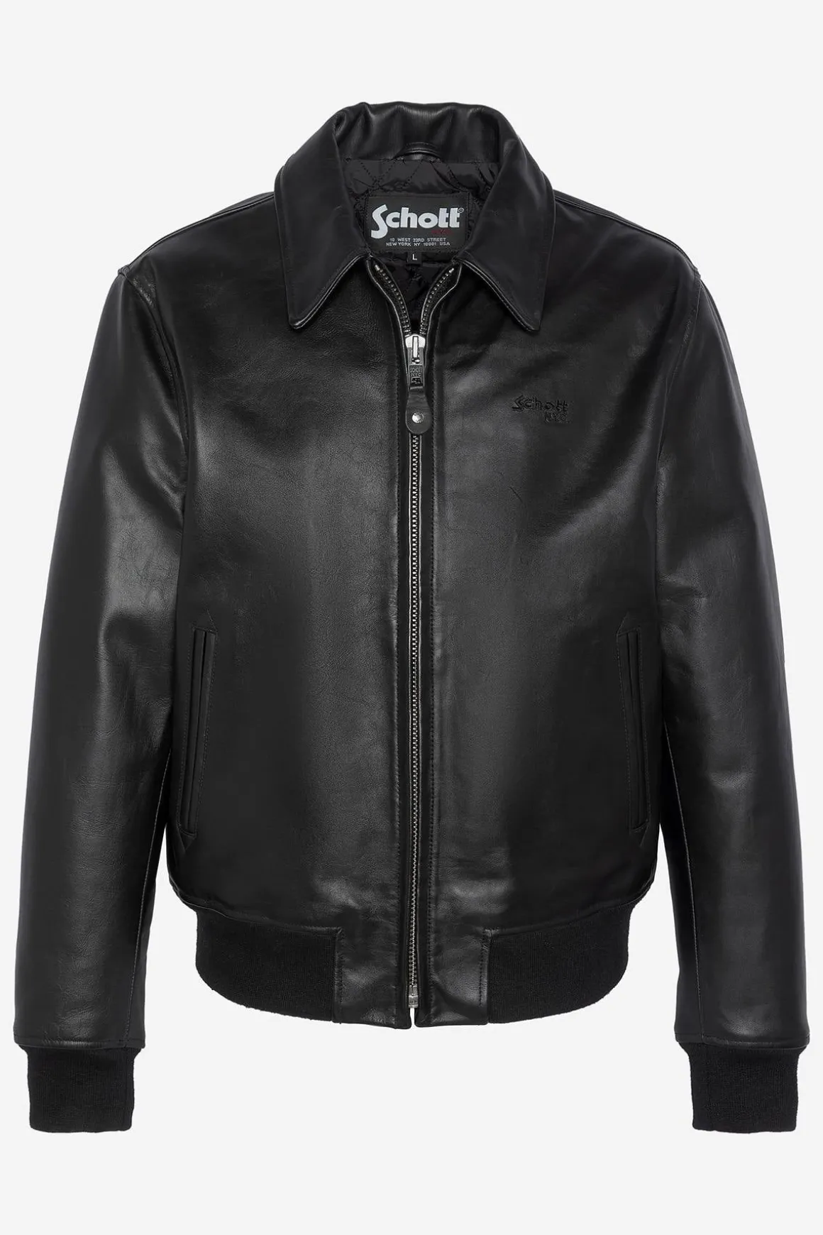 Blouson Homme Schott Lc5100Rib Black