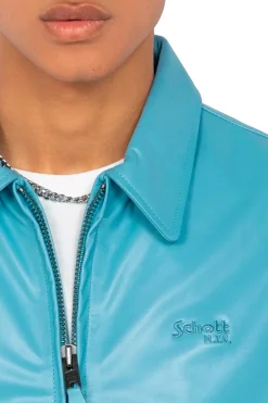 Blouson Homme Schott Lc5100Stripe Sky/ Ecru