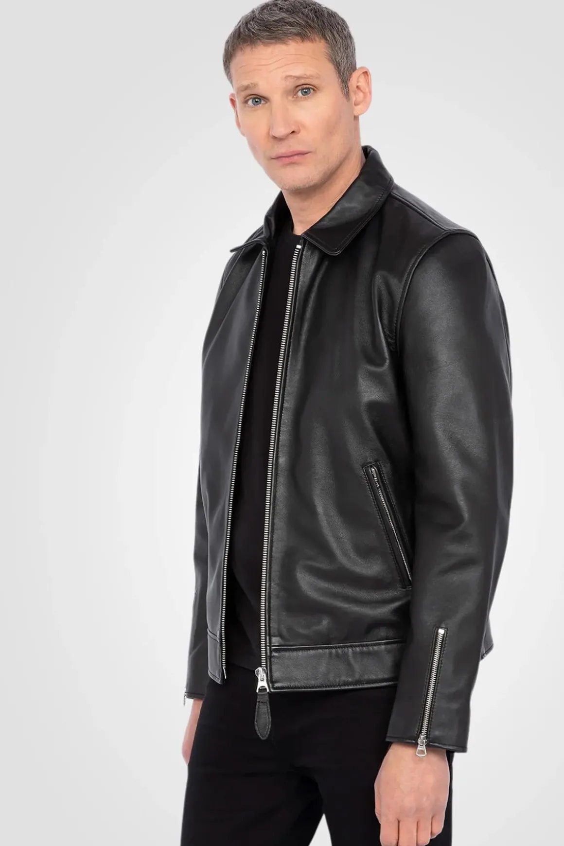Blouson Homme Schott Lctampa Black