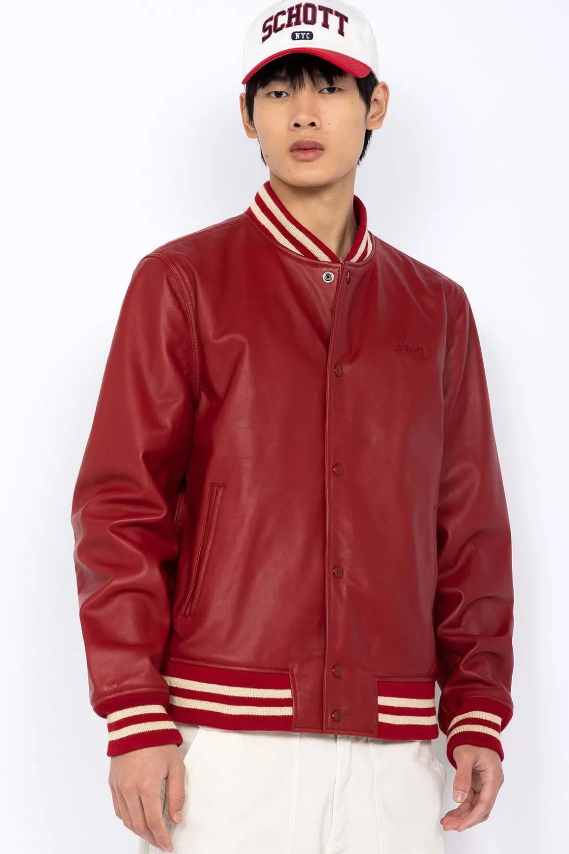 Blouson Homme Schott Lcteddys23 Red