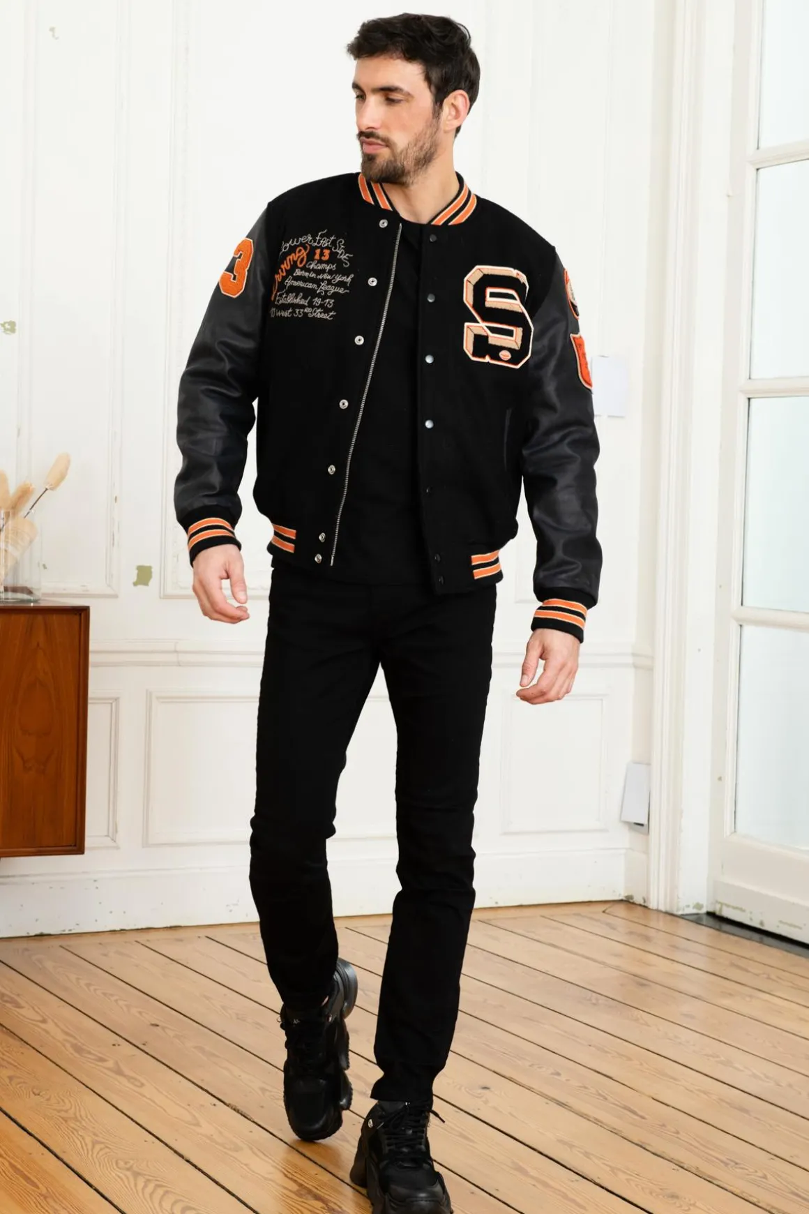 Blouson Homme Schott Lcteddybd Black Black
