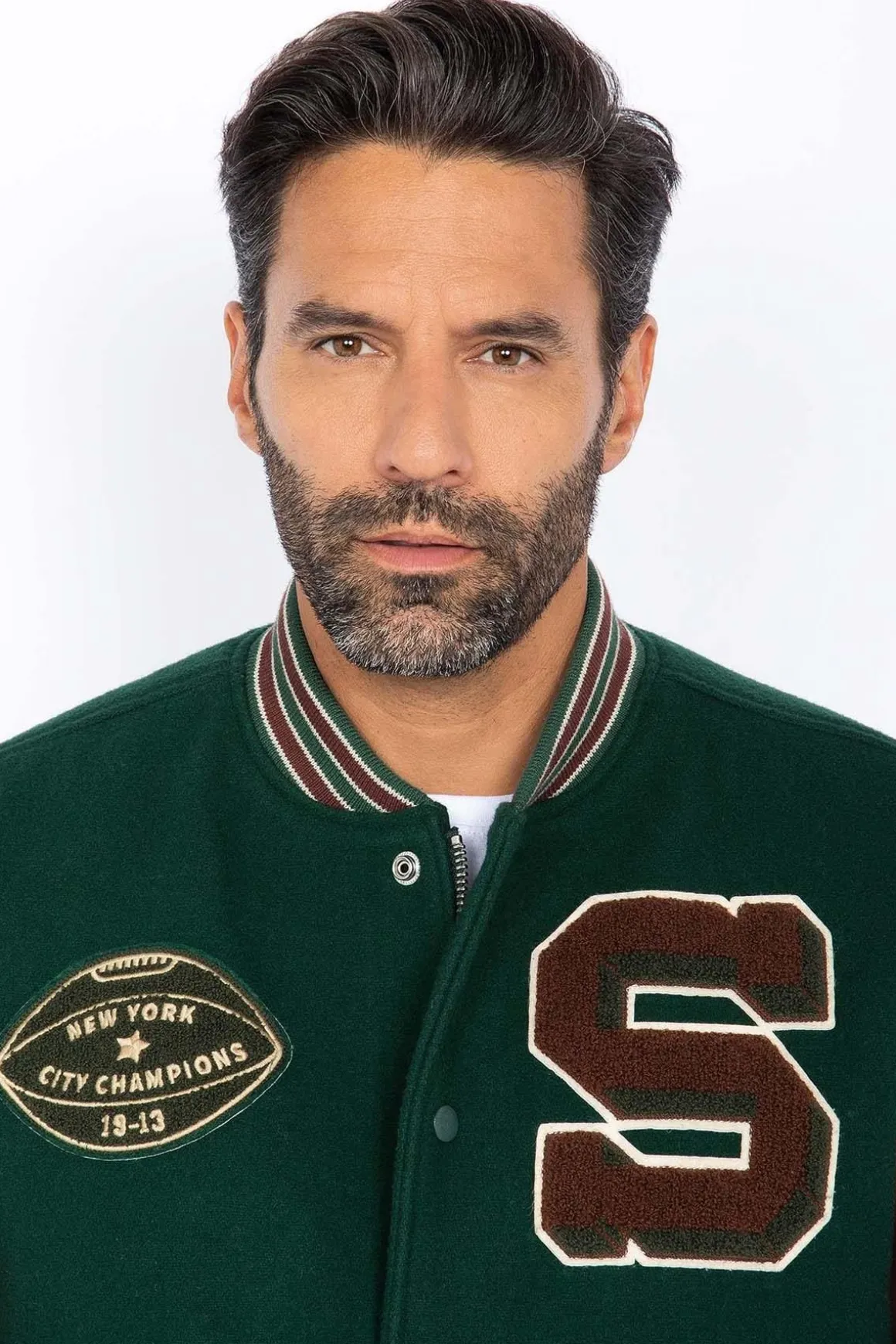 Blouson Homme Schott Lcteddybd2 Green/Cordovan