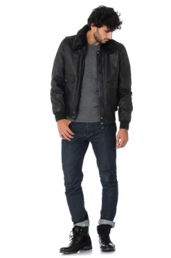 Blouson Homme Schott Lctopgun Black