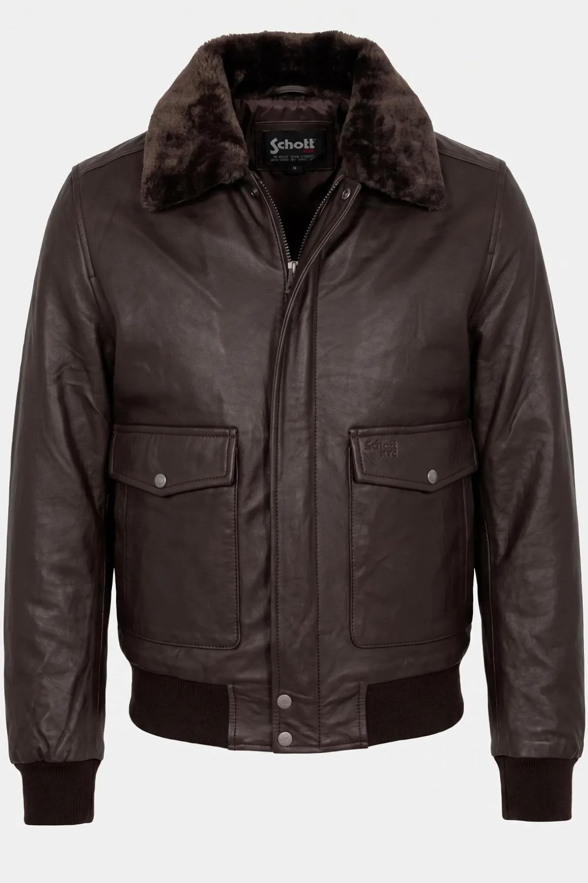 Blouson Homme Schott Lctopgun Brown