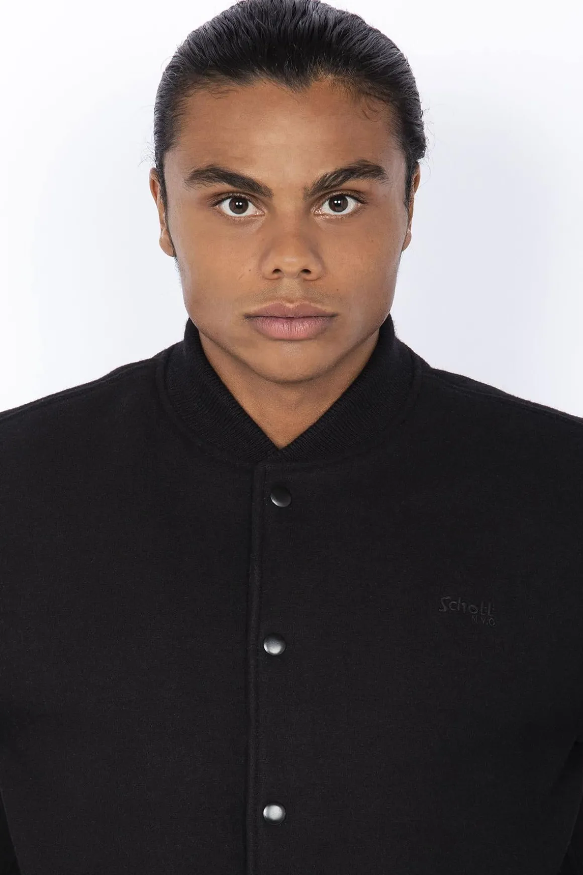 Blouson Homme Schott Lcusa Black/Black