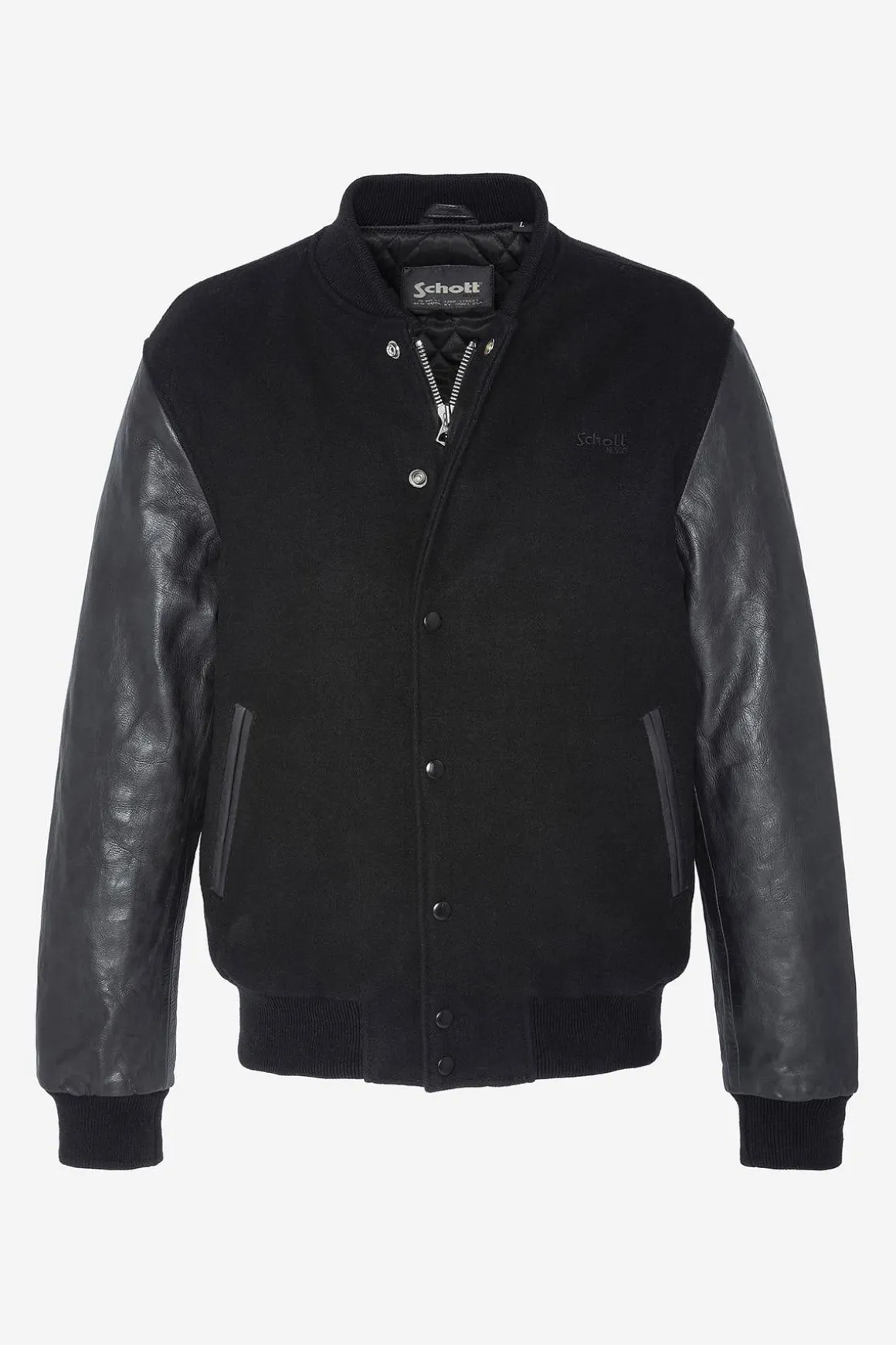 Blouson Homme Schott Lcusa Black/Black