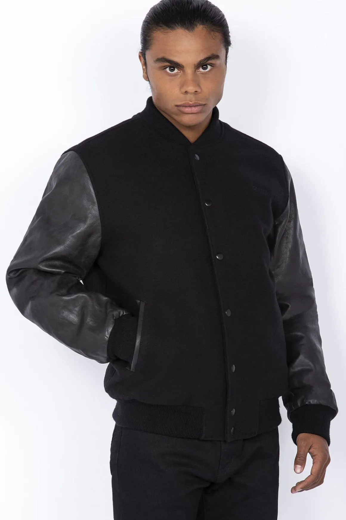 Blouson Homme Schott Lcusa Black/Black